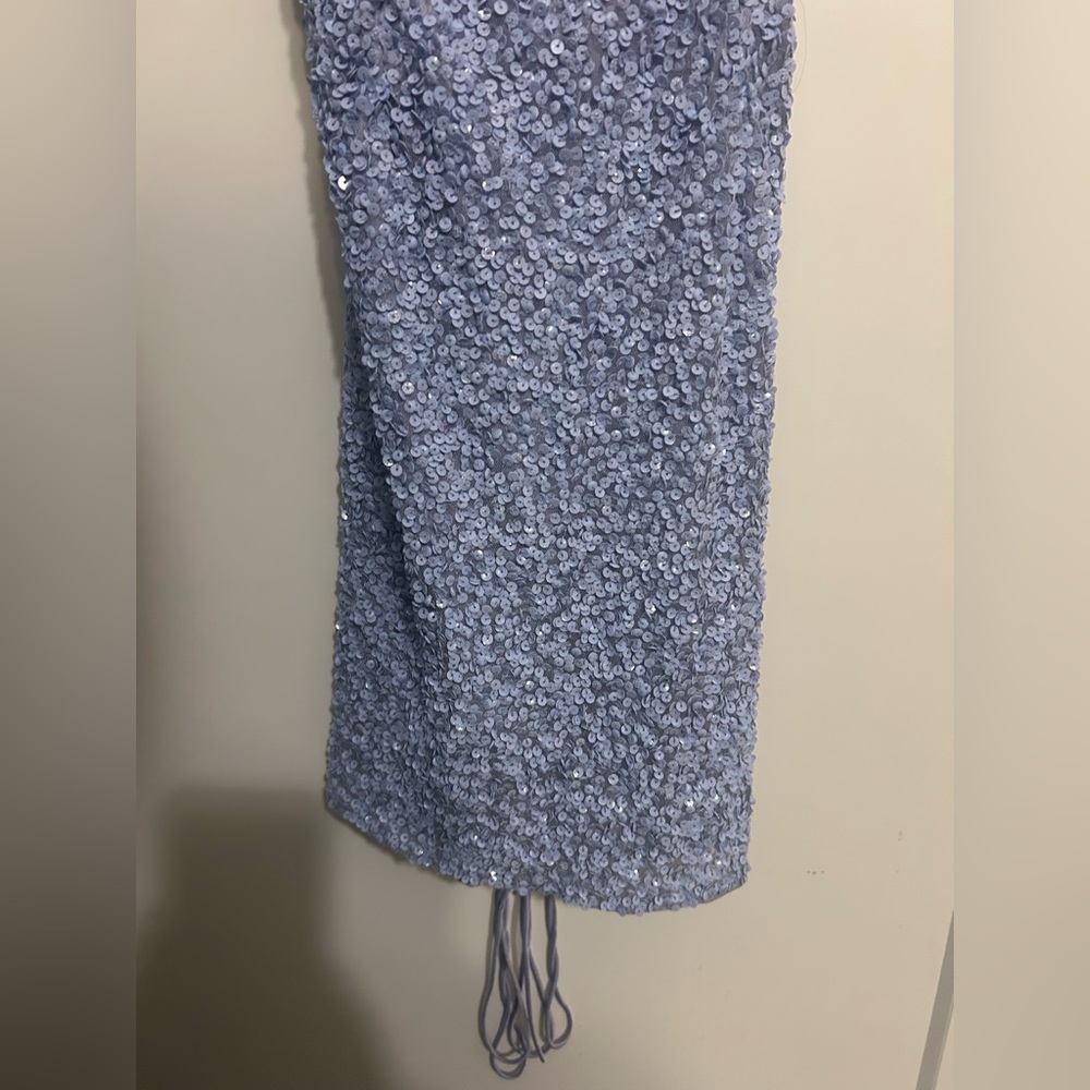 Primavera Couture Open Tie Back Sequin Mini Dress - Picture 7 of 11